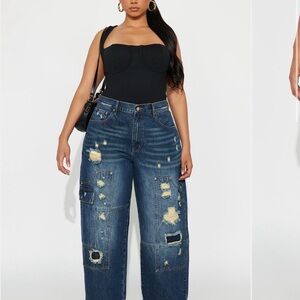 Distressed Blue Jeans for Women